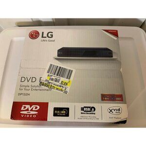 New LG DVD Player  DP132H HDMI Full HD Up-Scaling USB‎ Direct Recording